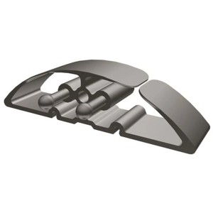 Serpente passacavi nero Pro 90 (1m) per una gestione flessibile dei cavi del computer.