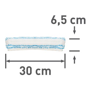 Ricambio per tergivetro, microfibra, 30x6,5cm, per una pulizia senza aloni.