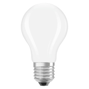 Osram E27 LED-Lampe in Glühlampenform, 1,8W, mattweiß, für stimmungsvolle Beleuchtung.