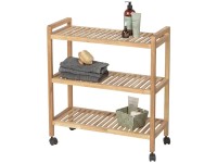 Wenko Haushalts- und Badwagen Norway Walnuss (HxBxT) 72 x 65 x 31 cm