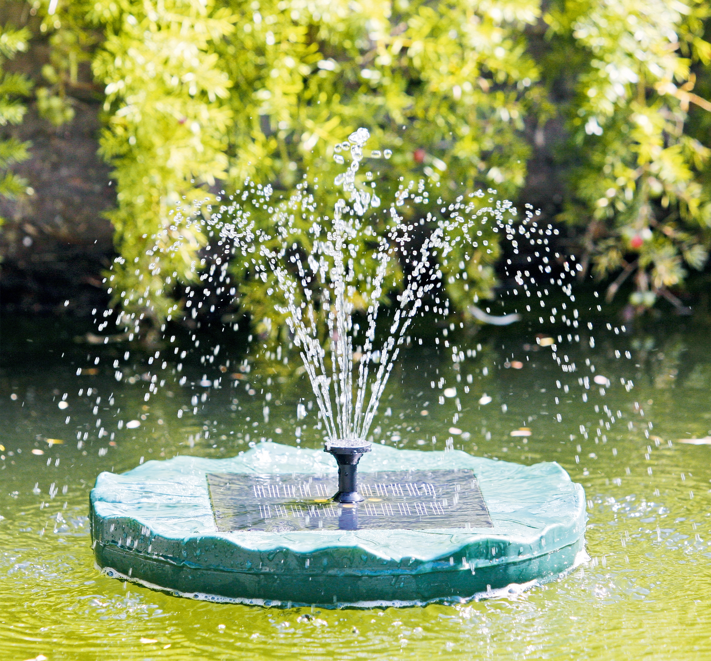 Fontaine solaire Lily Fountain, flottante