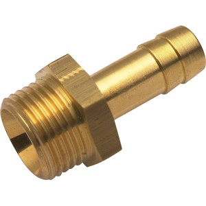 Raccordo LUX A-9, Ø 16,7 mm (G 3/8) in ottone per accessori compressore.