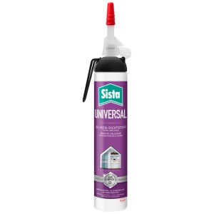 Sista Universal Dichtstoff, weiss, 200ml Kartusche für Anschlussfugen im Innen- und Aussenbereich.