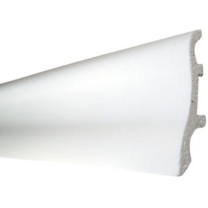 Plinthe blanche System 13, 50x22x2500 mm, pour une finition murale élégante.
