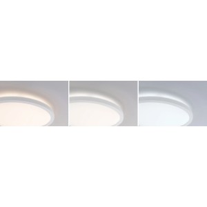 Panneau LED Paulmann Atria Shine, blanc, avec trois couleurs de lumière sélectionnables.