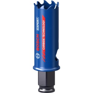 Tazza a corona Bosch Expert Tough Material, Ø 25mm, blu, per tagli precisi in materiali resistenti.