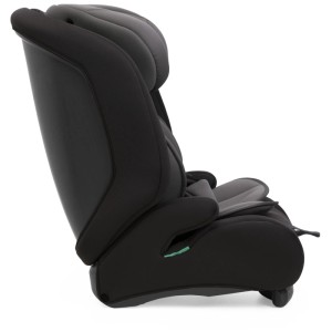 Seggiolino auto Chicco Gro-Up Pure Black i-Size (76-150 cm), vista laterale.