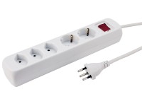 Power Easy-Steckdosenleiste 3 x T13 2 x CEE7/4 1,5 m Weiss