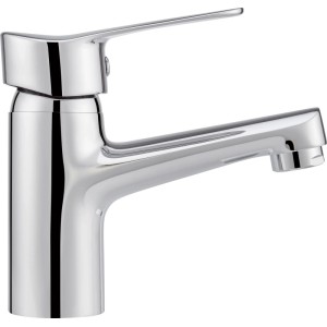 Miscelatore monocomando per lavabo Carsoli cromato lucido per lavabi da bagno.