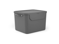 Rotho Switzerland Recycling-Müllsystem Albula Kunststoff Anthrazit 55 l