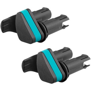 Gardena Set da 2 supporti flessibili per manici per guide portautensili, per riporre gli attrezzi da giardino.