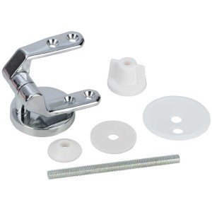 Set di fissaggio Wenko da 12 pezzi per sedili WC in legno e poliresina, in metallo e plastica.