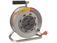 Stereo Loop Avvolgicavo a tamburo in metallo 25 m