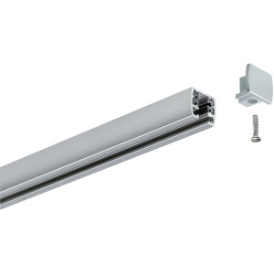 Paulmann URail Embouts 2 pièces pour systèmes de rails, couleur argent.