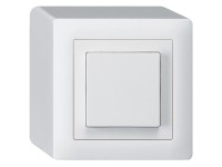 Hager Aufputz-Druckschalter Kallysto Schema 3 Weiss