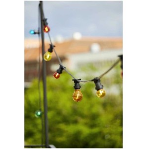 Guirlande lumineuse extérieure Star Trading Connecta, 7,4 m, sans ampoules. Éclairage de jardin d'ambiance.
