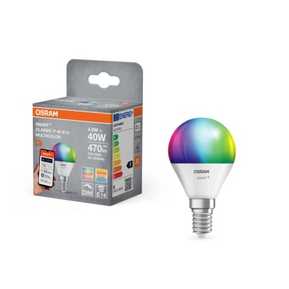 Osram Ampoule LED Smart+ P40 Multicolore E14 / 4,9 W / 470 lm