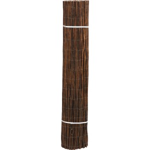 Stuoia di salice arrotolata, 150x300 cm, per una privacy naturale in giardino o sul balcone.