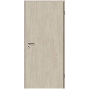 Telaio porta DIN destro, CPL rovere platino, 202x85x15 cm. Superficie resistente e facile da pulire.