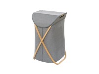 Wenko Wäschesammler Bahari Bambus Hellgrau 79 l