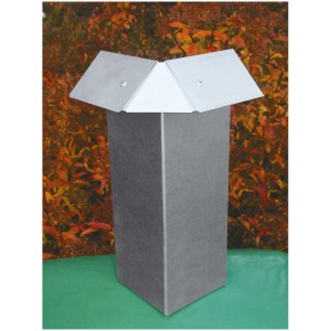 Connecteur d'angle en acier anti-limaces, 260x100x180mm, pour bordure de parterre.