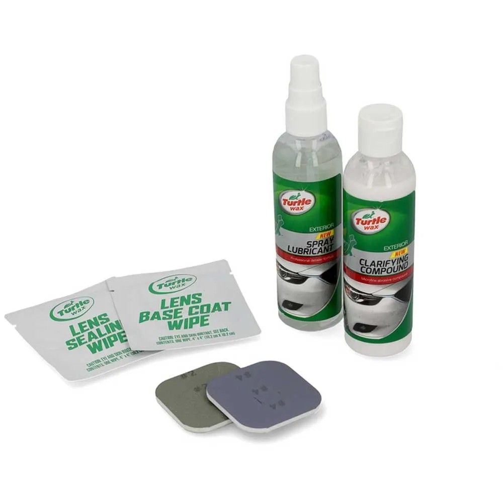 Turtle Wax Restateur De Phares Nouvelle Version - Luminosité Comme Neuve Sans Machine - Facile & Efficace