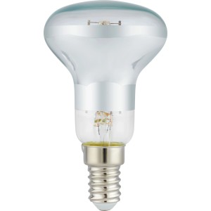 Lampadina LED E14 riflettore R50, 2,6 W, luce calda. Per soggiorno e sala da pranzo.