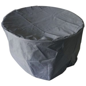 Mr. Grill Housse pour brasero en polyester Gris Ø 85 x 45 cm