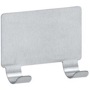 Supporto a parete cromato per tergivetro bagno Terni Jumbo.