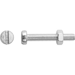 Vis à six pans creux à tête bombée DIN 84 Ø 3 x 16 mm acier 8 pcs