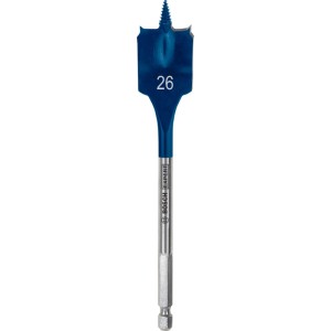 Bosch Flachfräsbohrer Expert Self Cut Speed, Ø 26 mm, blau-silber. Fräsbohrer für schnelles Bohren.