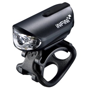 Lampe vélo LED noire Infini Olley I-210P avec USB.