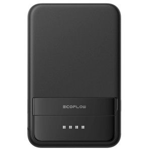 Powerbank Ecoflow Rapid noire, 5000 mAh, avec indicateur de charge LED.