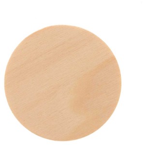 Disco in legno chiaro di pioppo, 6 cm di diametro, 6 pezzi, certificato FSC®, per il fai da te.