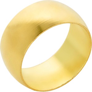 Anello di compressione in ottone, Ø 15 mm per raccordi a compressione in impianti di riscaldamento e idraulici.