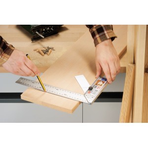 Équerre LUX avec languette 300 mm Comfort pour le marquage du bois.