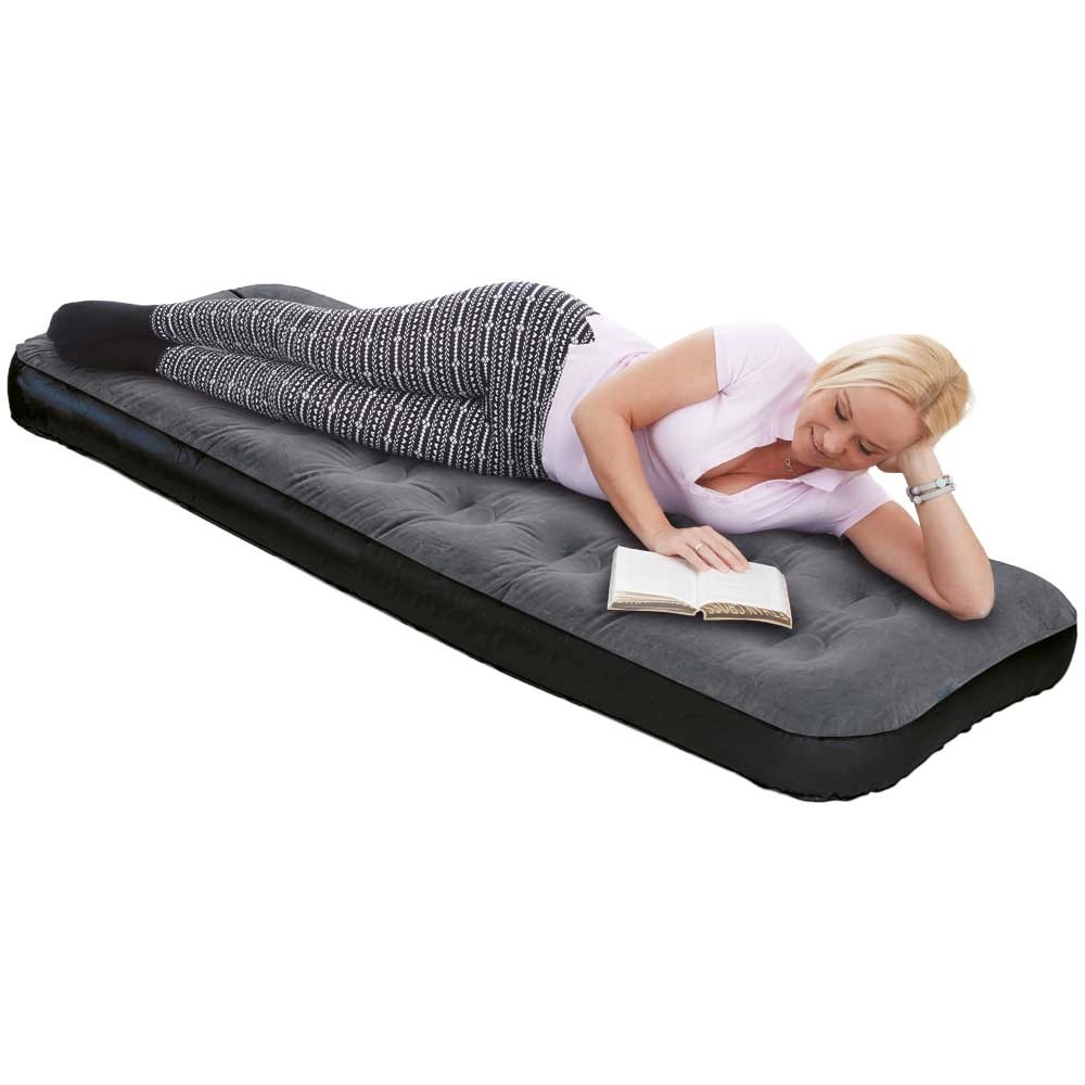 Happy People Gästebett Single mit Kopfteil Anthrazit (HxBxT) 191 x 75 x ...
