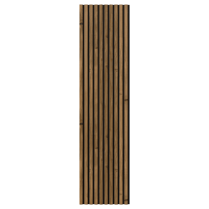 Pannello acustico Denpanels Nordic Outdoor Pro in legno termo trattato, 240x60 cm, per isolamento acustico e termico.