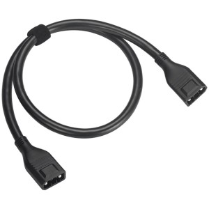 Schwarzes EcoFlow Kabel (1 m) zur Verbindung von Delta Max Powerstation und Zusatzakku.