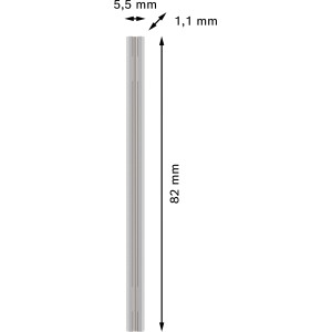 Lama per pialla Bosch Pro, 82mm, argento, accessorio per pialla. Lama reversibile in metallo duro per lunga durata.