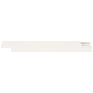 Goulotte de câblage blanche, 35x16 mm, longueur 2 m, avec couvercle amovible.
