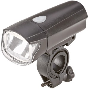 Phare de vélo à LED sur piles Prophete, 30/15 lux, pour montage sur le guidon.