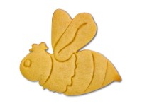 Ausstecher Biene Edelstahl Metallfarben 7,5 cm