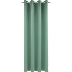 Tenda a occhielli Neusser Collection Marene color salvia, 245x140 cm, tenda oscurante per finestre.