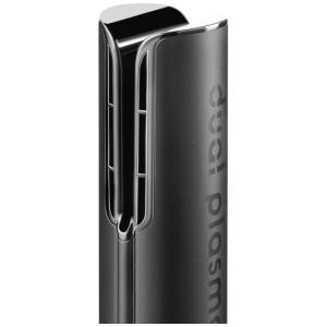Sèche-cheveux Trisa Dual Plasma Dry Aluminium, gros plan sur le design.