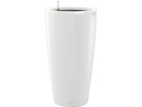Lechuza Pflanzgefäss Rondo Premium Weiss Hochglanz Ø 32 cm / Höhe 56 cm