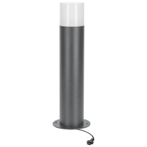 Lampioncino LED Schönenberger, antracite, rotondo, 20cm. Luce decorativa da esterno per giardino e vialetti.
