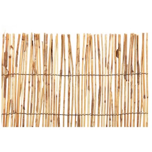 Videx Garden stuoia di canne Peking Natur, canne chiare intrecciate con filo, per privacy balcone e giardino.