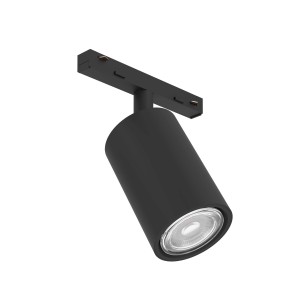 Spot noir EGLO EASYT pour système de rail, 1 ampoule avec douille GU10.