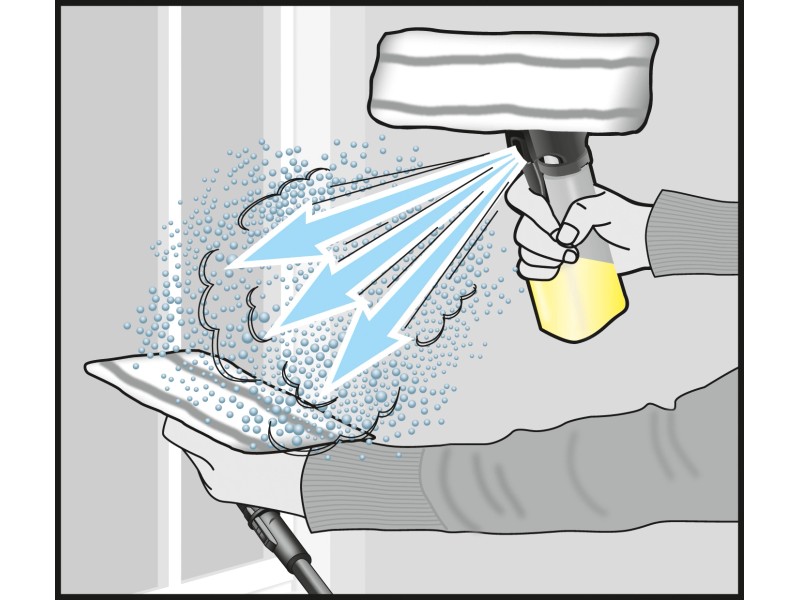 Extension télescopique pour nettoyeur de vitres Karcher